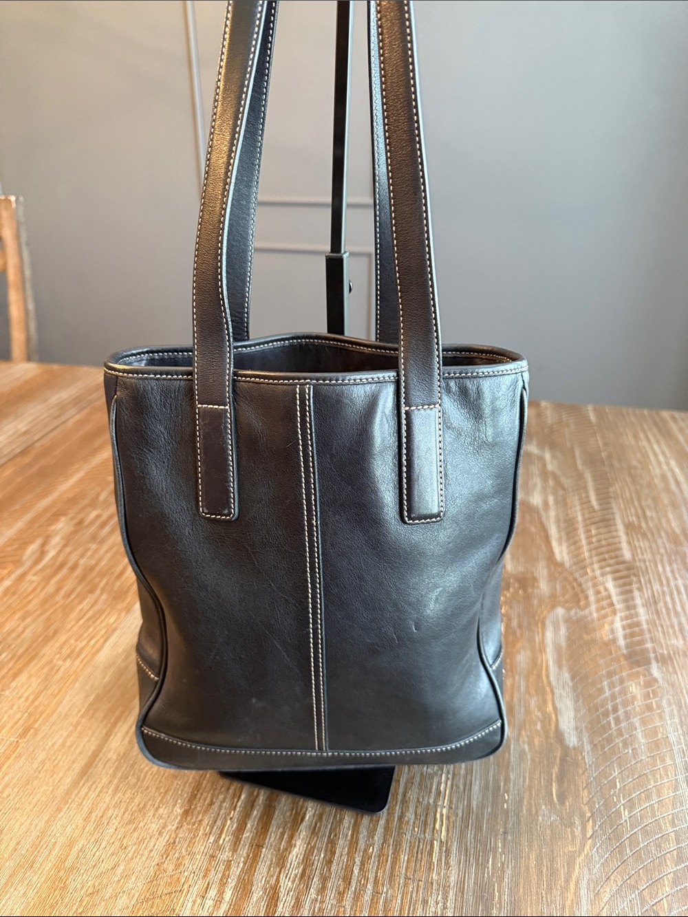 COACH Vintage Hampton Lunch Tote Shoulder Bag black - Picture 5 of 16